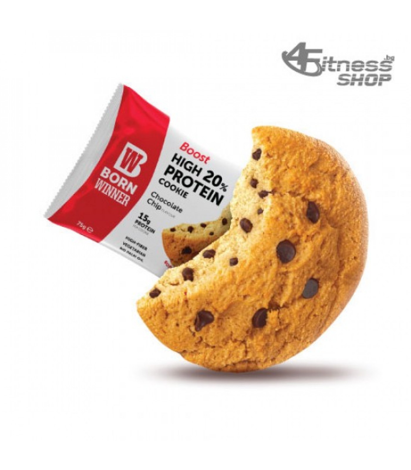 BORN WINNER BOOST High 20% Protein Cookie Chocolate Chip 75 гр